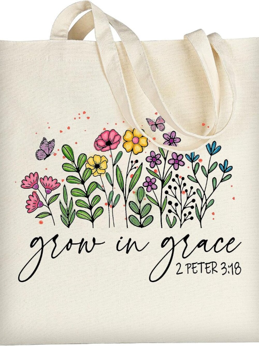 Cute Canvas Tote Bag Aesthetic For Women Grocery Bag Cotton Beach Totes Gift For